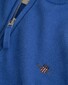 Gant Superfijne Lamswol Half-Zip Trui Perfect Blue