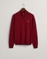 Gant Superfijne Lamswol Half-Zip Trui Port Red