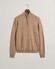 Gant Superfijne Lamswol Half-Zip Trui Zand Melange