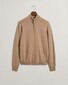 Gant Superfijne Lamswol Half-Zip Trui Zand Melange