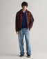Gant Superfijne Lamswol V-Hals Trui College Blue