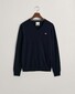 Gant Superfijne Lamswol V-Hals Trui Marine