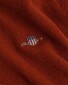 Gant Superfijne Lamswol V-Hals Trui Modern Rust
