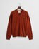 Gant Superfijne Lamswol V-Hals Trui Modern Rust