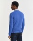 Gant Superfijne Lamswol V-Hals Trui Perfect Blue