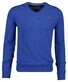 Gant Superfijne Lamswol V-Hals Trui Perfect Blue