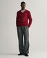 Gant Superfijne Lamswol V-Hals Trui Port Red