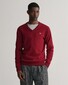 Gant Superfijne Lamswol V-Hals Trui Port Red