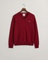 Gant Superfijne Lamswol V-Hals Trui Port Red