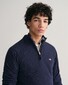 Gant Superfine Lambswool Half-Zip Pullover Dark Navy Melange