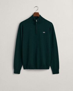 Gant Superfine Lambswool Half-Zip Pullover Green