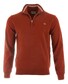 Gant Superfine Lambswool Half-Zip Pullover Iron Red