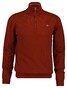 Gant Superfine Lambswool Half-Zip Pullover Modern Rust