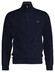 Gant Superfine Lambswool Zip Cardigan Vest Dark Navy Melange