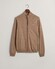 Gant Superfine Lambswool Zip Cardigan Vest Dark Sand Melange