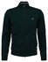 Gant Superfine Lambswool Zip Cardigan Vest Tartan Green