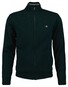 Gant Superfine Lambswool Zip Cardigan Vest Tartan Green