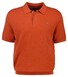 Gant Textured Cotton Short Sleeve Polo Pullover Trui Deep Orange