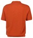 Gant Textured Cotton Short Sleeve Polo Pullover Trui Deep Orange