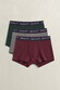 Gant Trunk 3-Pack Ondermode Darkened Wine