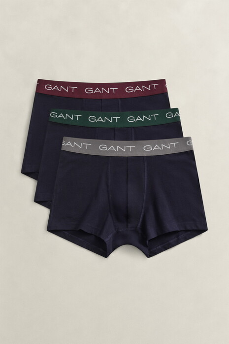 Gant Trunk 3-Pack Underwear Evening Blue