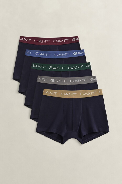 Gant Trunk 5-Pack Underwear Evening Blue
