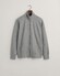 Gant Two-Way Front Zip Sweat Cardigan Vest Grijs Melange
