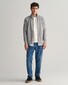 Gant Two-Way Front Zip Sweat Cardigan Vest Grijs Melange
