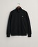 Gant Two-Way Front Zip Sweat Cardigan Vest Zwart