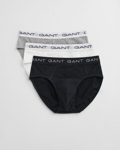 Gant Uni Color Brief 3Pack Ondermode Licht Grijs