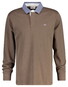 Gant Uni Color Chambray Heavy Rugger Twill Collar Trui Faded Taupe