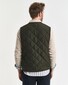Gant Uni Color Rich Detail Quilted Fleece Vest Body-Warmer Dark Moss Green