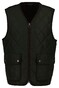 Gant Uni Color Rich Detail Quilted Fleece Vest Body-Warmer Dark Moss Green