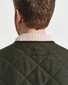 Gant Uni Color Rich Detail Quilted Fleece Vest Body-Warmer Dark Moss Green