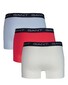 Gant Uni Color Trunk 3Pack Waistband Contrast Ondermode Wit