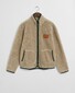 Gant Uni Color Warm Wool Fleece Cardigan Oat Melange