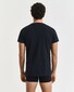 Gant Uni Cotton V-Neck 2Pack T-Shirt Zwart-Wit