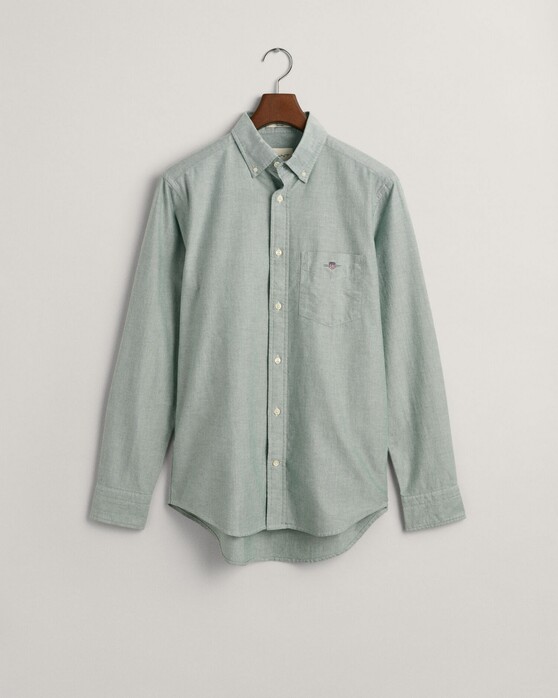 Gant Uni Oxford Button Down Overhemd Forest Green