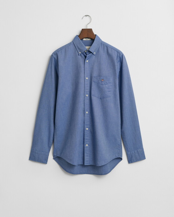 Gant Uni Oxford Button Down Overhemd Rich Blue
