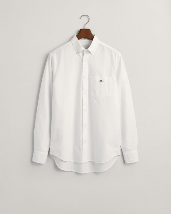 Gant Uni Oxford Button Down Overhemd Wit