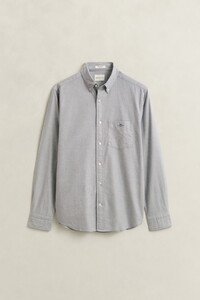 Gant Uni Oxford Button Down Shirt Mid Grey