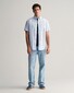 Gant Uni Oxford Button Down Short Sleeve Overhemd Licht Blauw