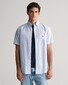 Gant Uni Oxford Button Down Short Sleeve Overhemd Licht Blauw