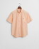Gant Uni Oxford Button Down Short Sleeve Overhemd Peachy Orange