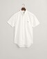 Gant Uni Oxford Button Down Short Sleeve Overhemd Wit