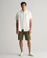 Gant Uni Oxford Button Down Short Sleeve Overhemd Wit