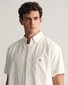 Gant Uni Oxford Button Down Short Sleeve Overhemd Wit