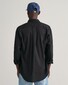 Gant Uni Poplin Button Down Overhemd Zwart