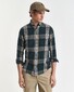 Gant Windblown Flanel Check Button-Down Overhemd Tartan Green