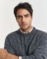 Gant Wool Blend Neps Crew Neck Trui Antraciet